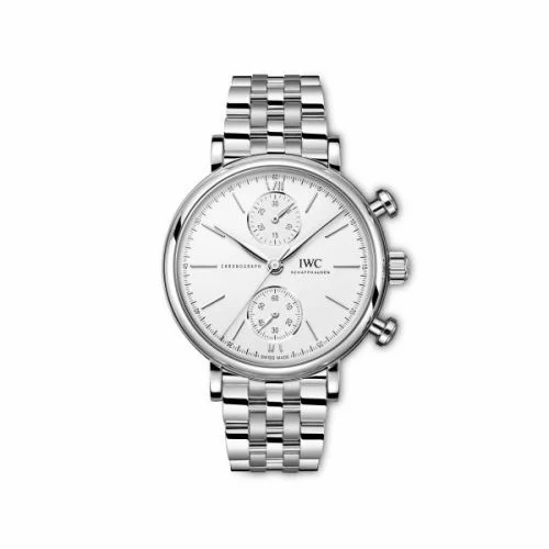 IWC Portofino Chronograph 39 Stainless Steel / Silver / Bracelet IW3915-03 (IW391503)